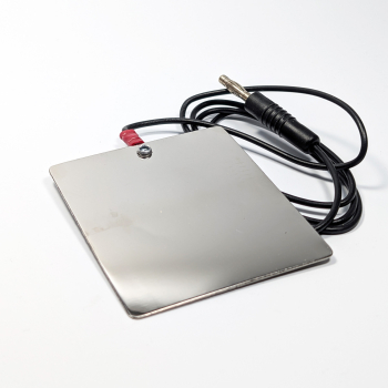 Masseplatte mit Kabel und Stecker für Arkograf Elektroschreiber